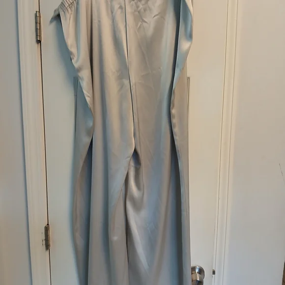 St. John Silver Gray Wide Leg Pants - Picture 4 of 12